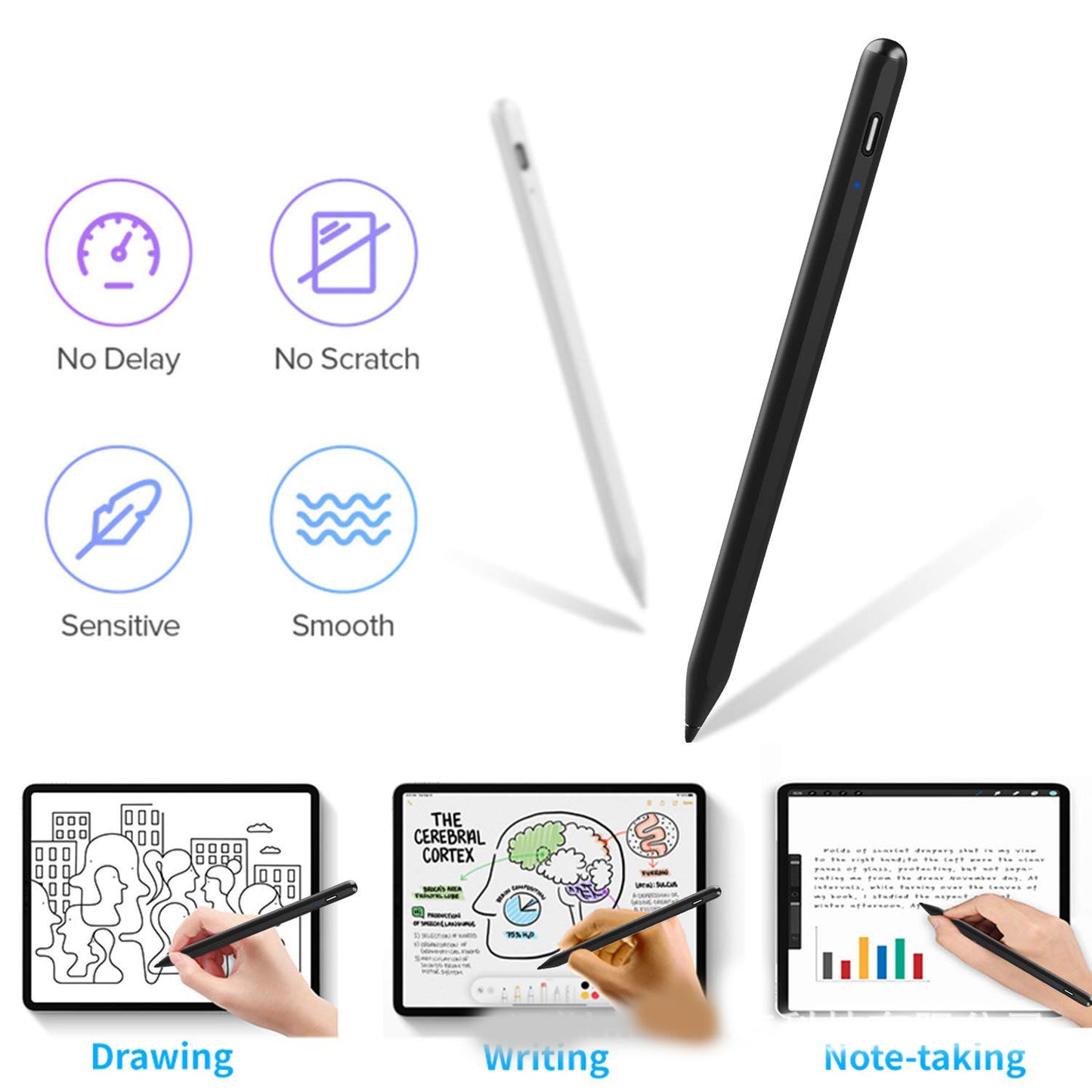 Apple Compatible Active Capacitive Painting Stylus