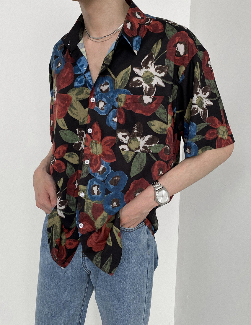 Silk Satin Button Up