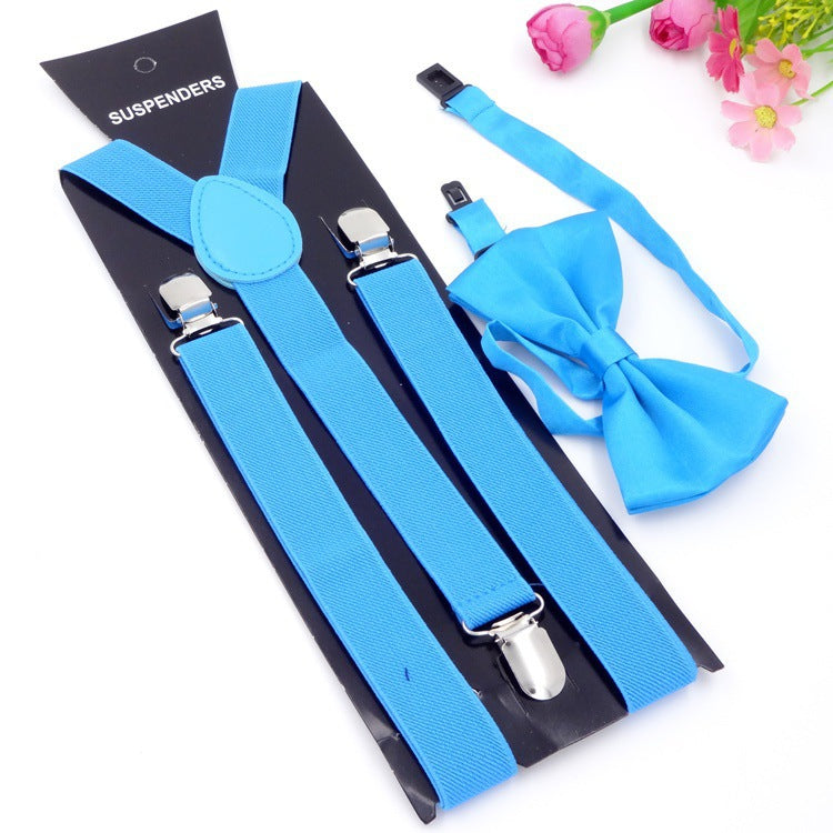 Bow Tie Suspenders Set