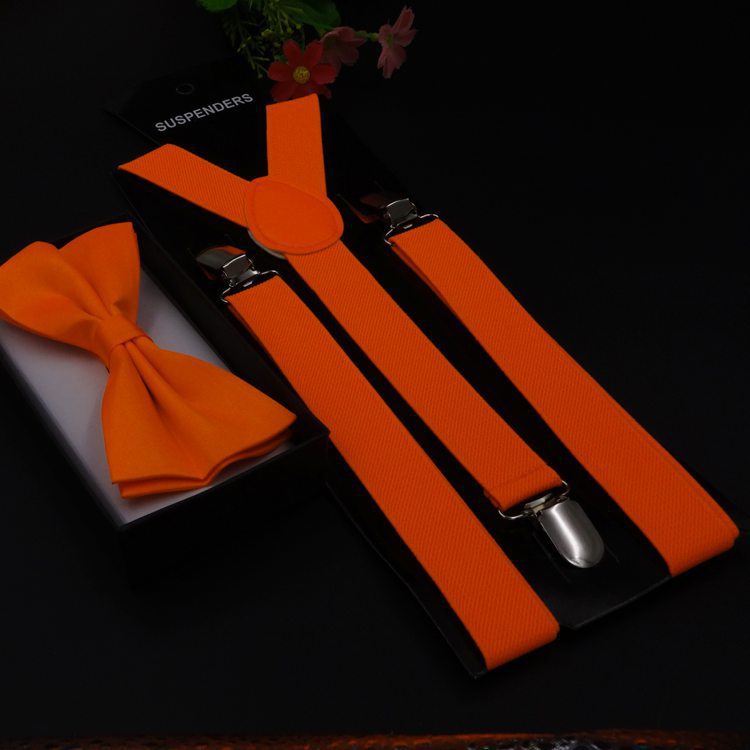 Bow Tie Suspenders Set