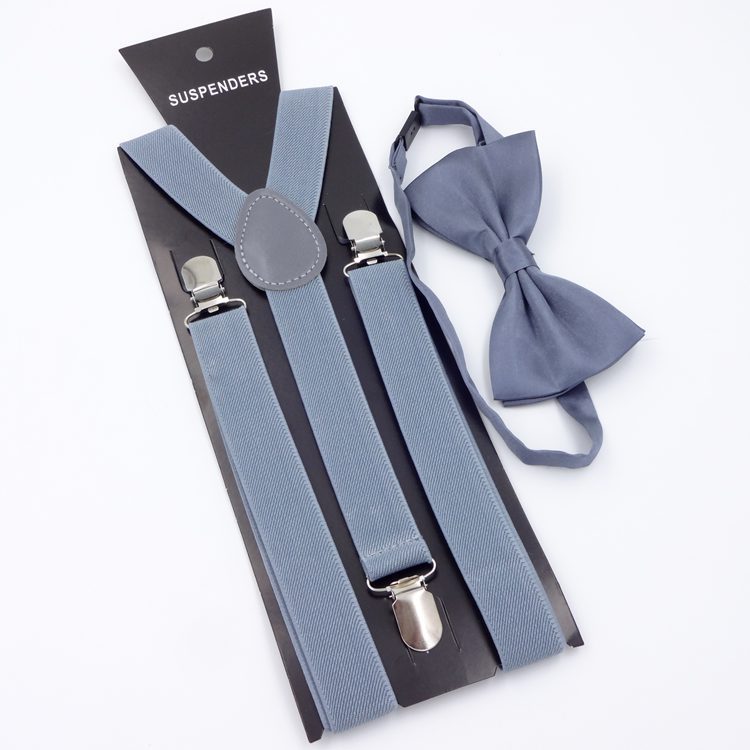 Bow Tie Suspenders Set