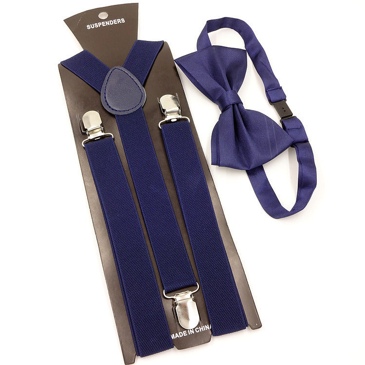 Bow Tie Suspenders Set