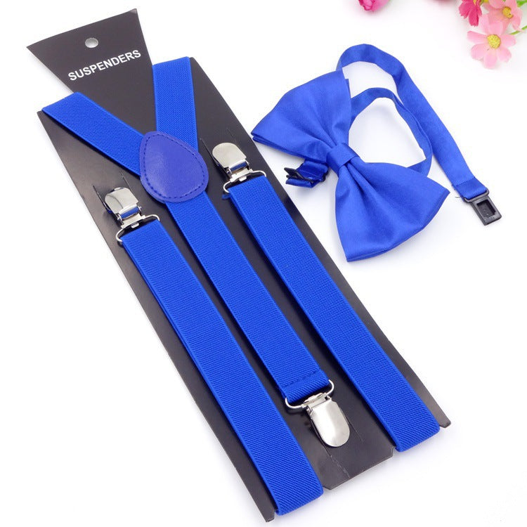 Bow Tie Suspenders Set