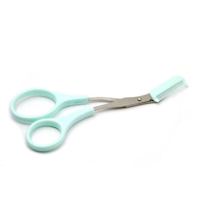 Eyebrow Trimmer Scissor with Comb Facial Hair Removal Grooming Shaping Shaver Cosmetic Makeup Accessories