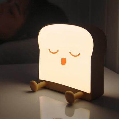 Toast Bread Night Light Usb Charging Timer Light