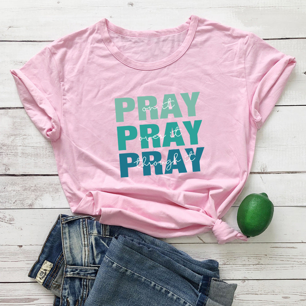 Unisex Graphic PRAY Print Tee