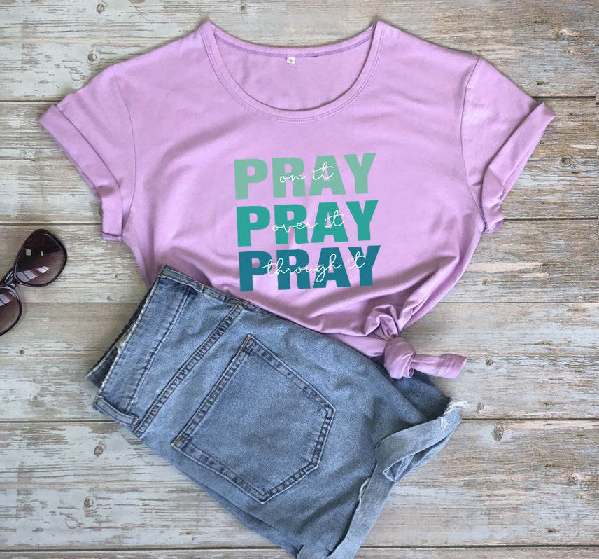 Unisex Graphic PRAY Print Tee