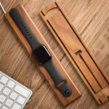 Solid Wood Base Watch Charger Custom Kit