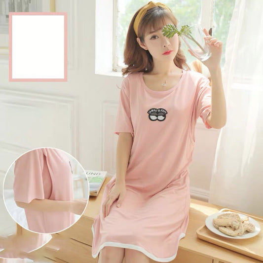 Breastfeeding Maternity Dress Nursing Clothing Pregnant Women Pajama