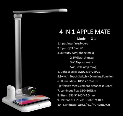 Apple Compatible Desk Lamp Charger