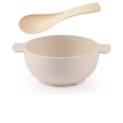 Wheat Straw Bowl Spoon Set Japan And South Korea Health And Environmental Protection