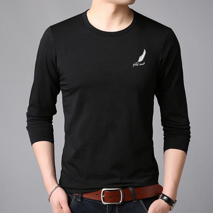 Round Neck Long-sleeved T-shirt