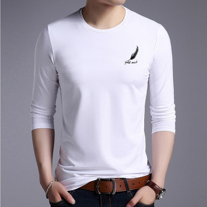 Round Neck Long-sleeved T-shirt