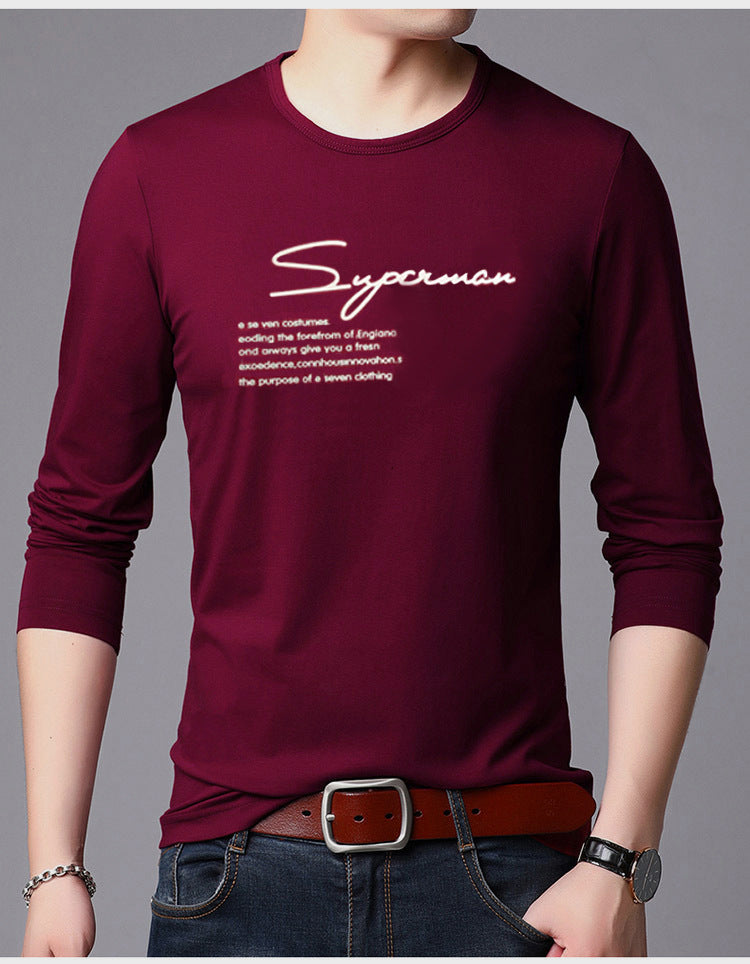 Round Neck Long-sleeved T-shirt