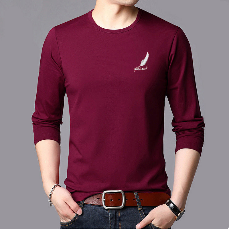 Round Neck Long-sleeved T-shirt