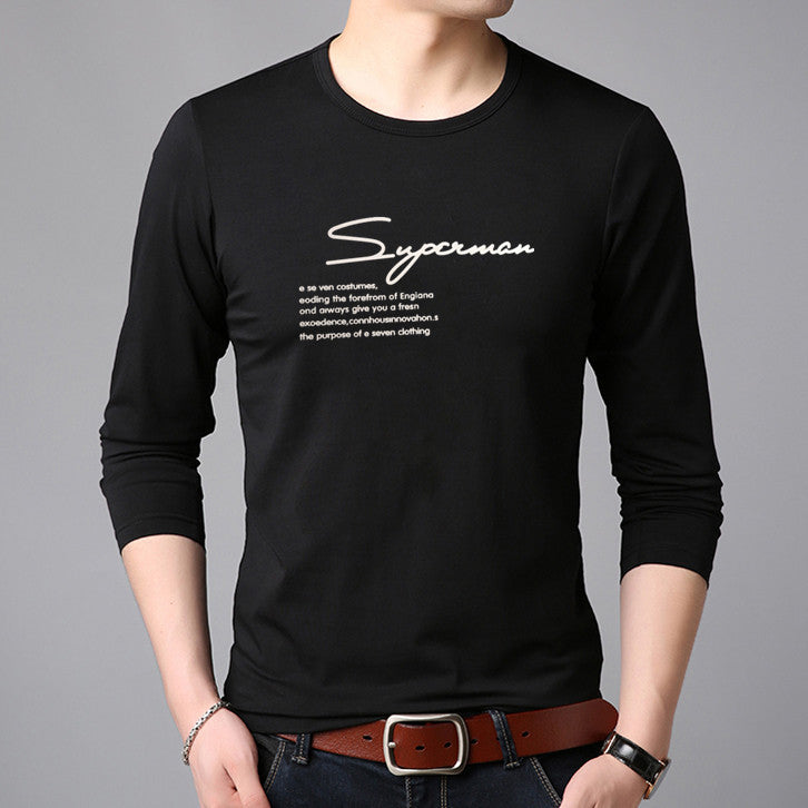 Round Neck Long-sleeved T-shirt