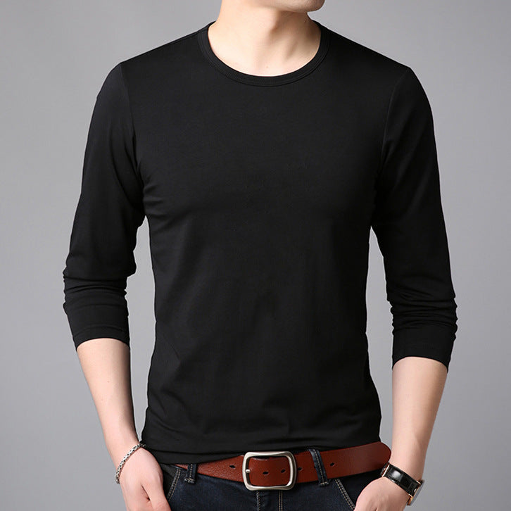 Round Neck Long-sleeved T-shirt