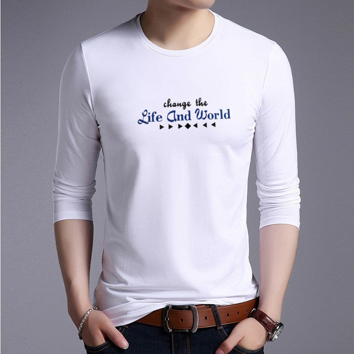 Round Neck Long-sleeved T-shirt