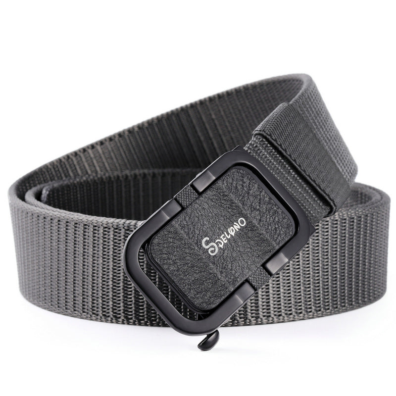 Toothless Automatic Buckle Belt Nylon Canvas Belt