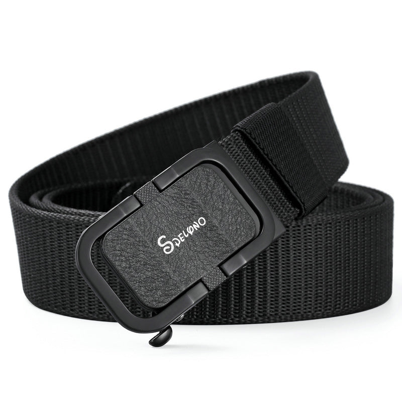 Toothless Automatic Buckle Belt Nylon Canvas Belt