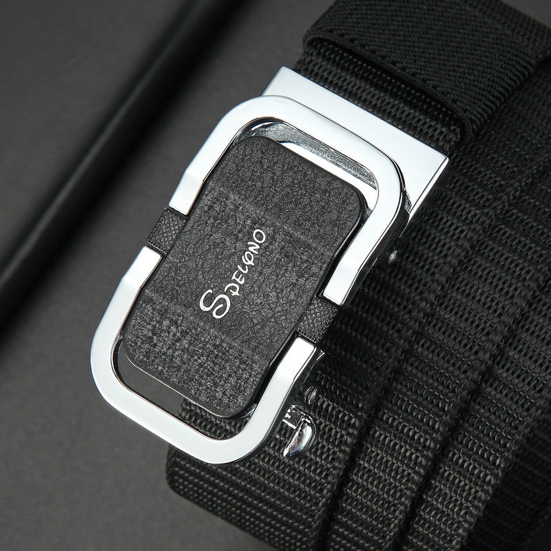 Toothless Automatic Buckle Belt Nylon Canvas Belt