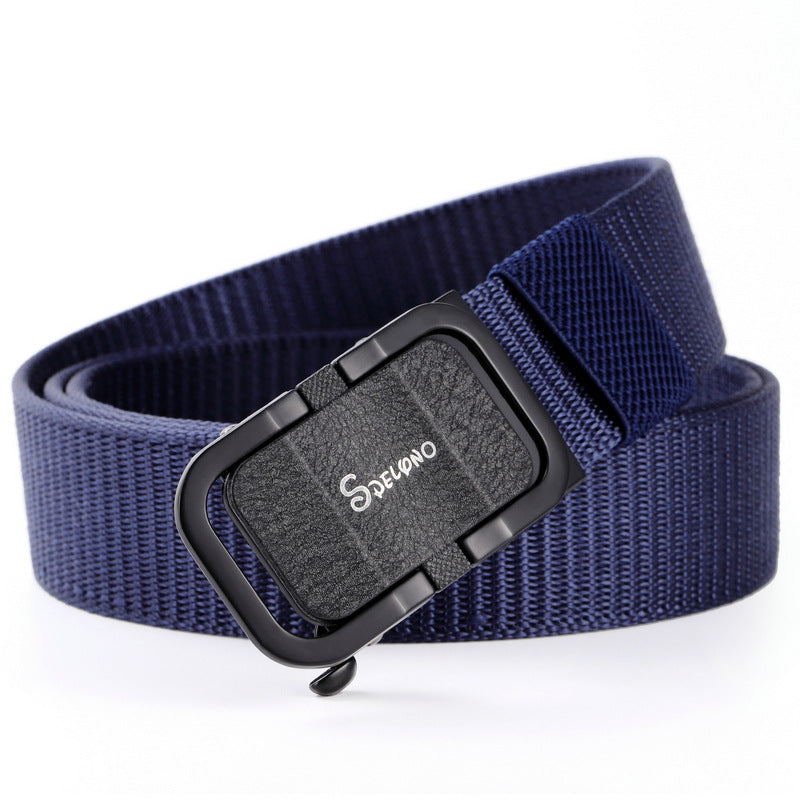 Toothless Automatic Buckle Belt Nylon Canvas Belt