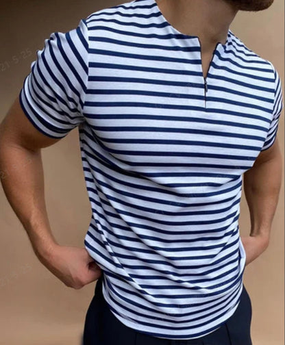 Striped Cotton Polo