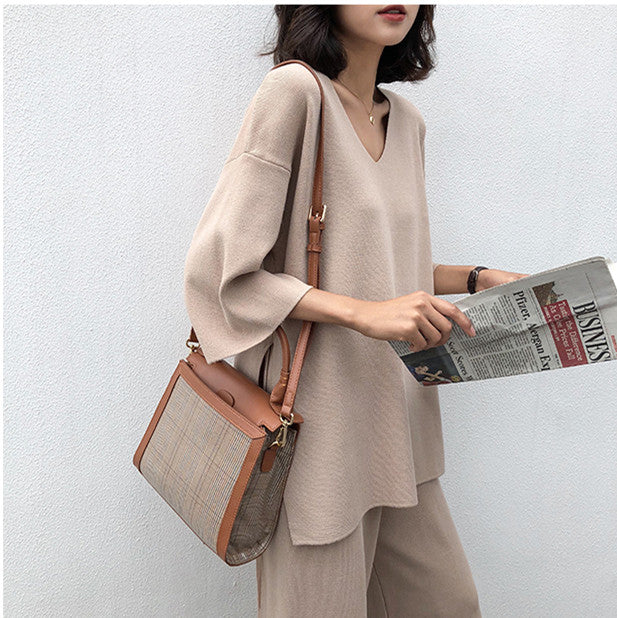 Pastel Tone Casual Pants Suit Set