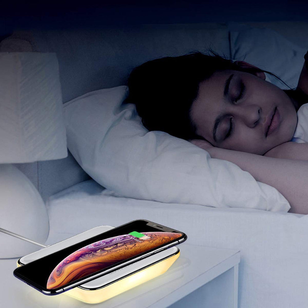 Car wireless charger night light