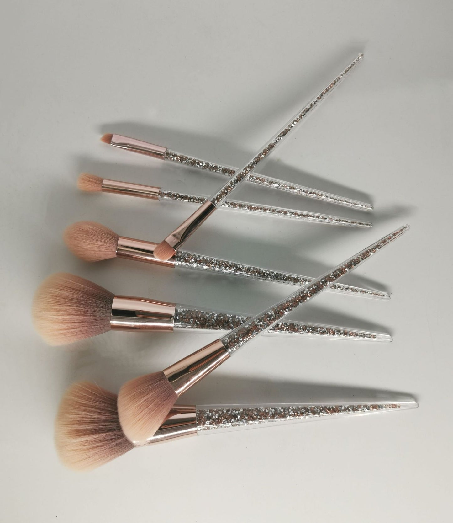 7 diamond handle makeup brushes