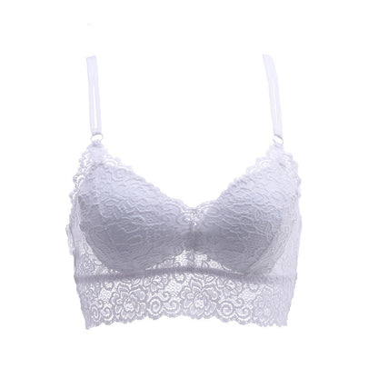 Lace Embroidery Padded Bra