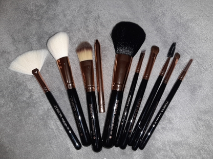 10pcs fiber makeup brush set