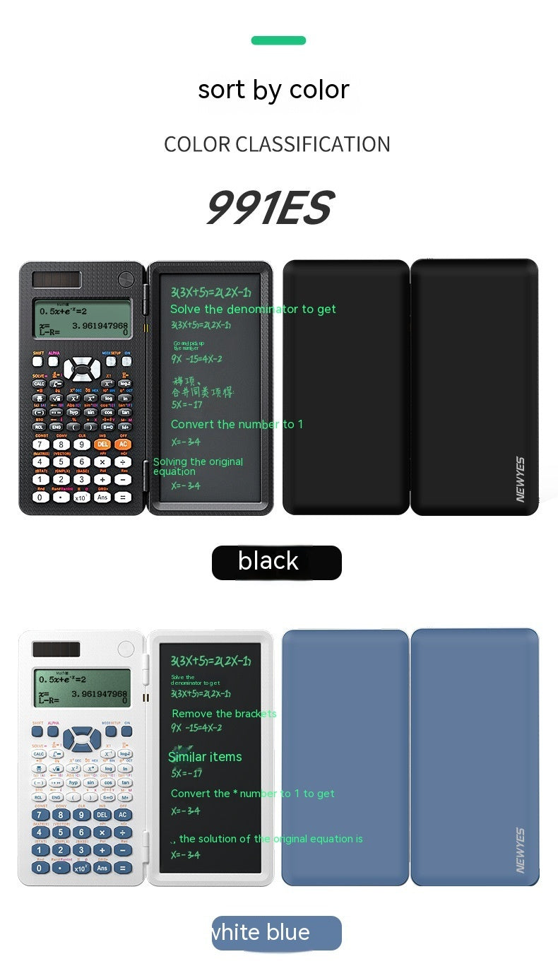 2 In 1 Foldable Scientific Calculator/Handwriting Tablet