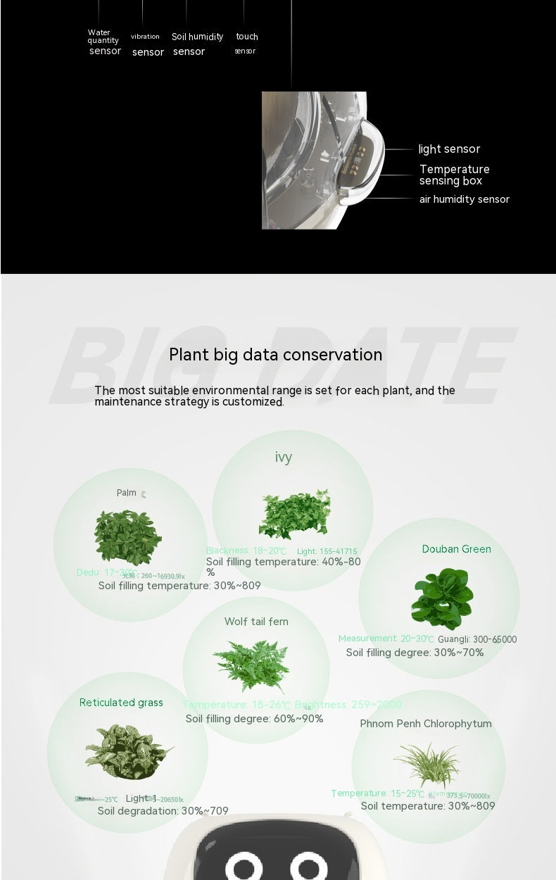 LCD Display Smart Planter