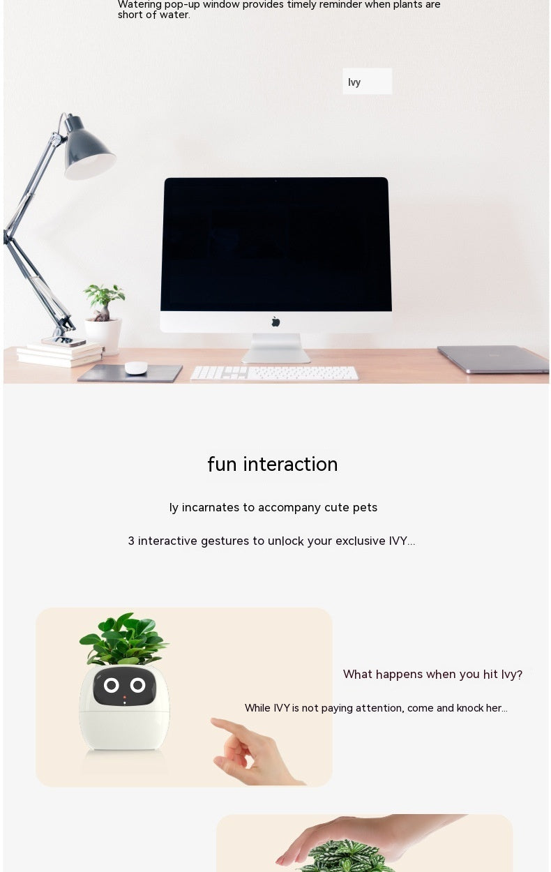 LCD Display Smart Planter