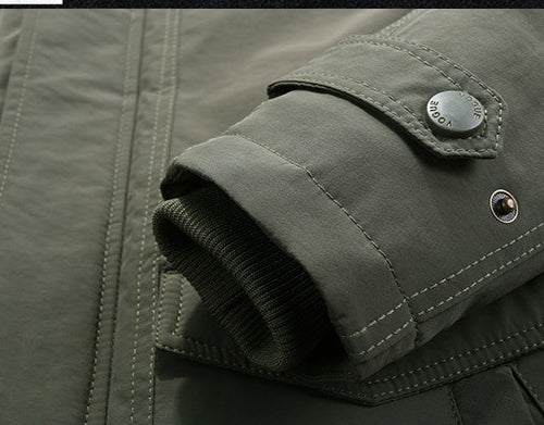 Men's Fleece-lined Thickened Loose-fitting Jacket