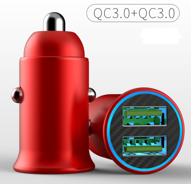 Mini Double USB car charger QC3.0