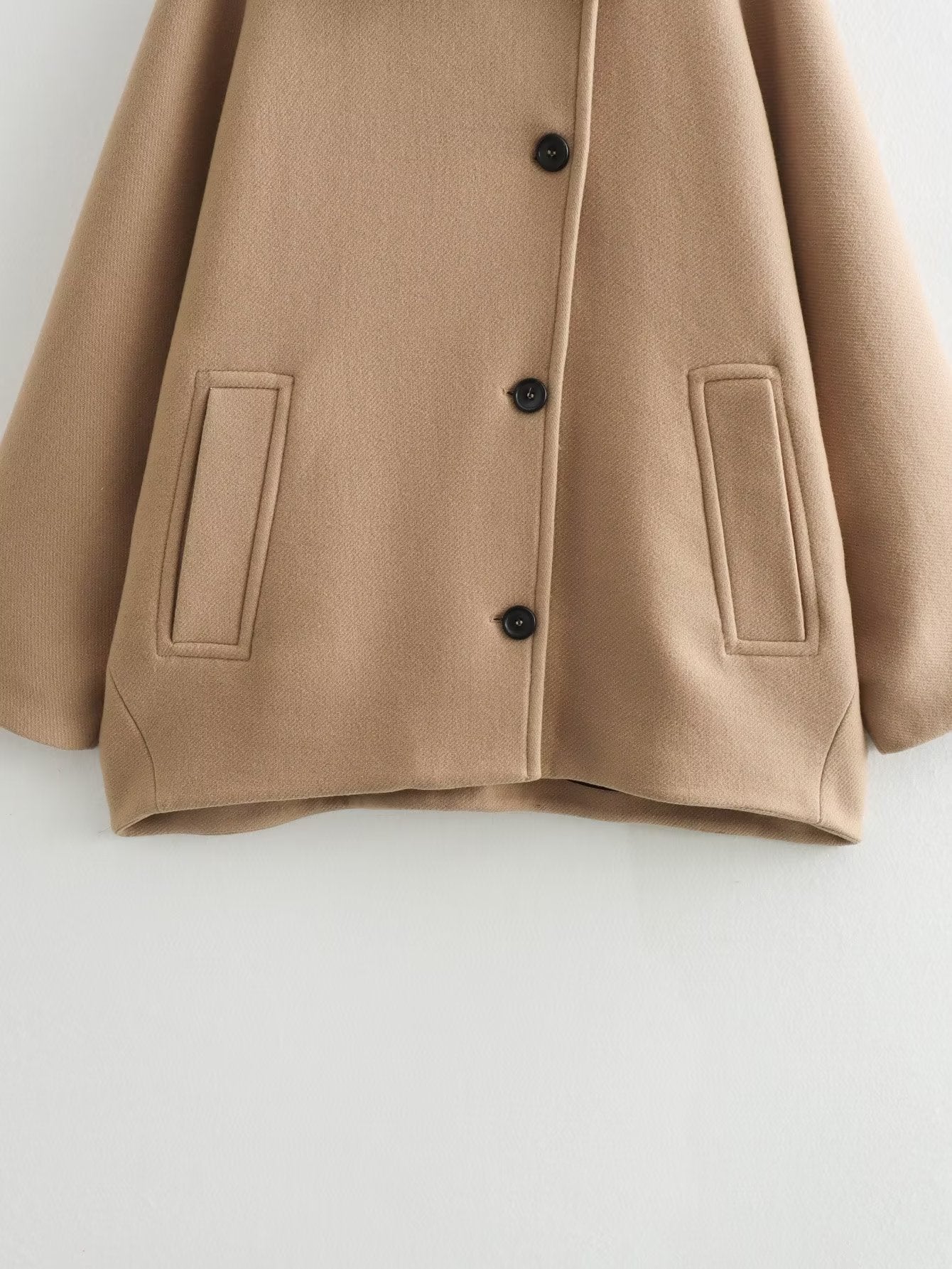 Batwing Loose Woolen Coat