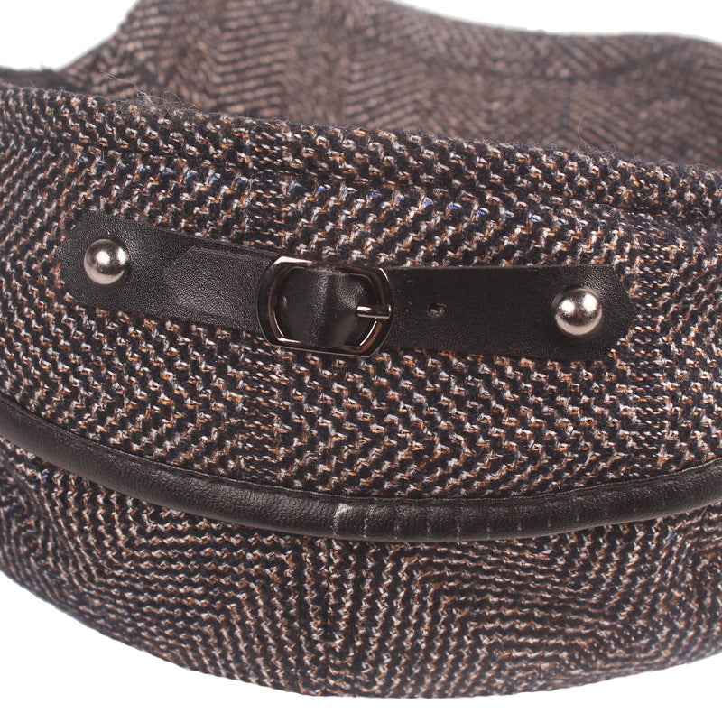 Cotton Ear Flaps Flat Cap