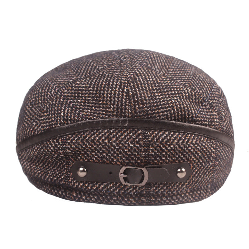 Cotton Ear Flaps Flat Cap