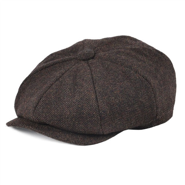 British Retro Peaky Blinder Octagonal Flat Cap