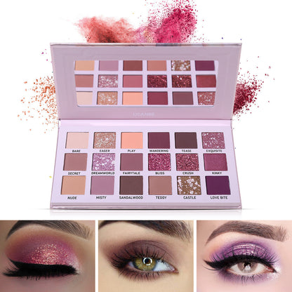 Make-up Tray Desert rose Eye Shadow 18 Colors