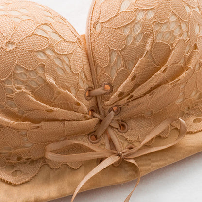 Premium Strapless Front Lace Padded Bra