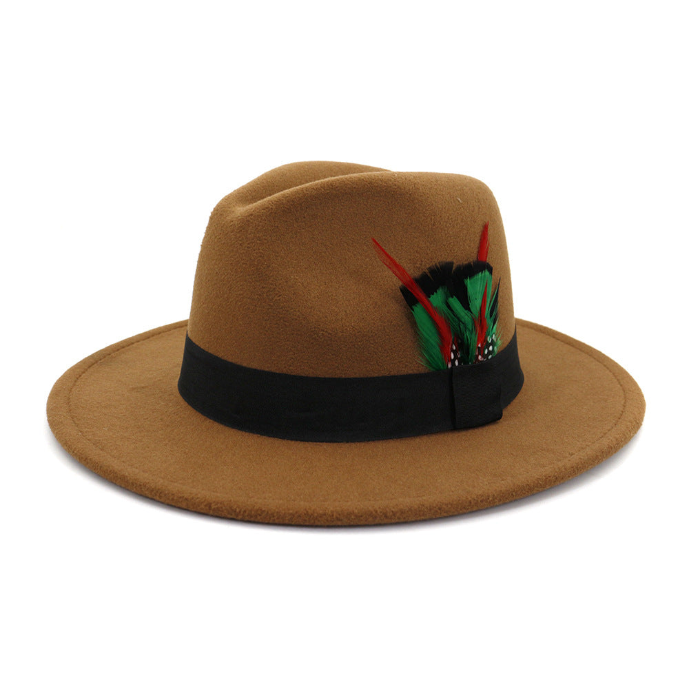 Classic Cotton Feathered Fedora