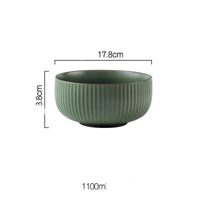 Wind Simple Bowl And Plate Combination Tableware And Tableware