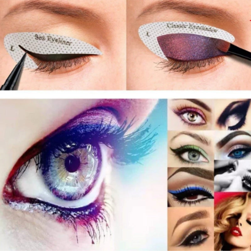 Eye shadow line template sticker