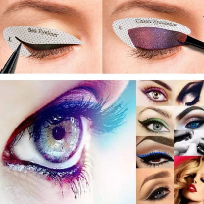 Eye shadow line template sticker