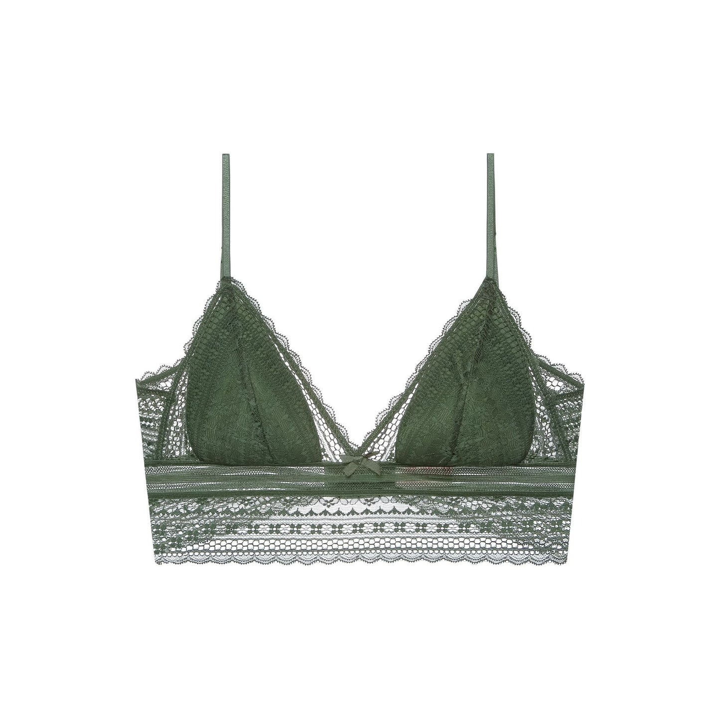 Green French Triangle Cup Wireless Underwear