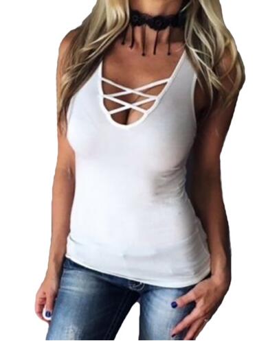 Camisole Sleeveless Strap Bandage Tops