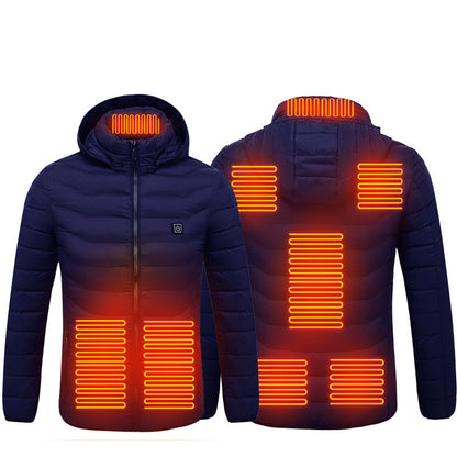 9 Heat Zones Heated Puffer Jacket